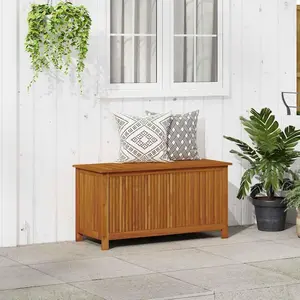 vidaXL Garten-Aufbewahrungsbox 113x50x58 cm Massivholz Akazie günstig