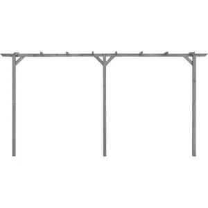 vidaXL Garten-Pergola Grau 400x40x205 cm Imprägniertes Kiefernholz günstig