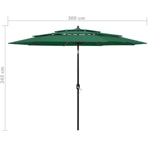 vidaXL, Sonnenschirm, Alcola (3 m) günstig