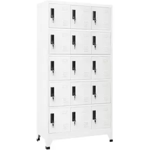 vidaXL, Aktenschrank, Rey (Mit 15 Schliessfächern) (90 x 40 x 180 cm) günstig