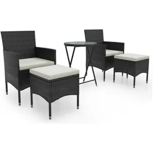 vidaXL, Gartentisch + Balkontisch, Zalunano (Mit Fussablage) (60 x 60 x 75 cm) günstig