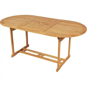 vidaXL 9-tlg. Garten-Essgruppe Massivholz Teak günstig