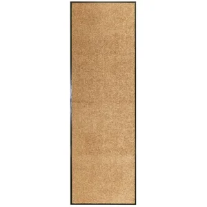 vidaXL Fußmatte Fußmatte Waschbar Creme 60x180 cm, Rechteckig, Höhe: 0... günstig