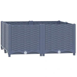 vidaXL Hochbeet 80x80x38 cm Polypropylen günstig