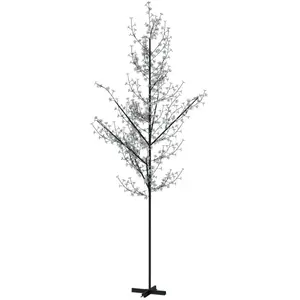 vidaXL, Weihnachtsbaum, LED-Baum mit Kirschblüten Warmweiss 672 LEDs 400 cm