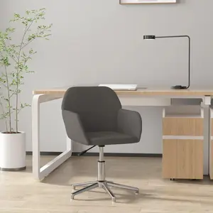 VIDAXL Bürostuhl Drehbar Dunkelgrau Stoff günstig