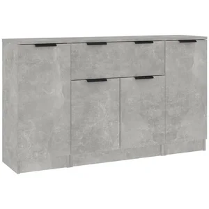 vidaXL Sideboard Sideboards 3 Stk. Betongrau Holzwerkstoff (3 St) günstig