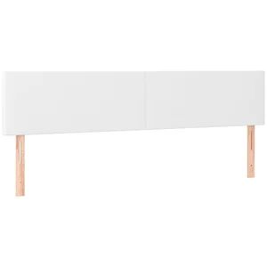 vidaXL Bett Kopfteile Weiß 180x5x78/88 cm Kunstleder (1-tlg) günstig