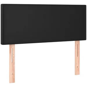 vidaXL Bett Kopfteil Schwarz 100x5x78/88 cm Kunstleder (1-tlg) günstig