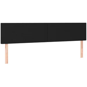 vidaXL Bett Kopfteile Schwarz 160x5x78/88 cm Stoff (1-tlg) günstig