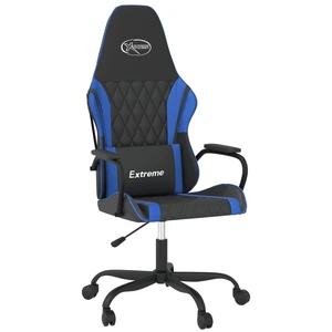 vidaXL Gaming-Stuhl mit Massagefunktion Schwarz und Blau Kunstleder günstig