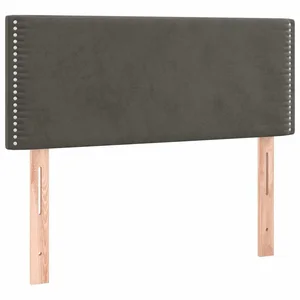 vidaXL Bett Kopfteil Dunkelgrau 100x5x78/88 cm Samt (1-tlg) günstig