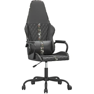 vidaXL Gaming-Stuhl Schwarz und Tarnfarben Kunstleder günstig