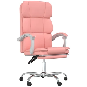 vidaXL Bürostuhl mit Liegefunktion Rosa Kunstleder günstig