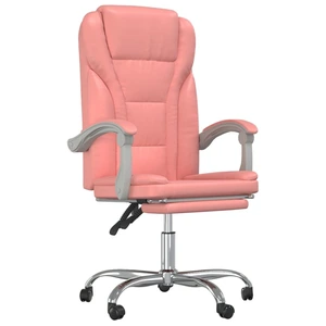 vidaXL Bürostuhl mit Liegefunktion Rosa Kunstleder günstig