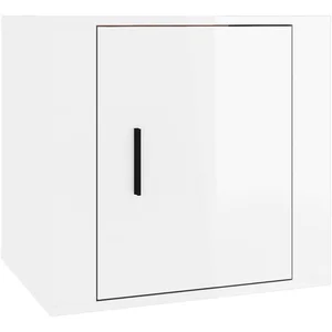 vidaXL Nachttisch Nachttisch Hochglanz-Weiß 50x39x47 cm (1-St) günstig