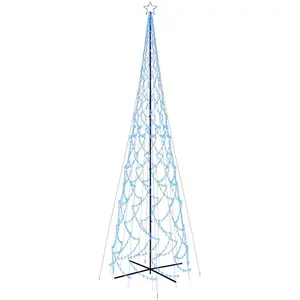 vidaXL, Weihnachtsbeleuchtung, LED-Weihnachtsbaum Kegelform Blau 3000 LEDs 230x800 cm