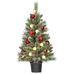 Black Box Trees Kunstlicher Weihnachtsbaum im Topf, frostig gruen mit ...