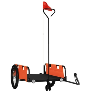 vidaXL Fahrradanhänger Orange und Schwarz Oxford-Gewebe & Eisen günstig
