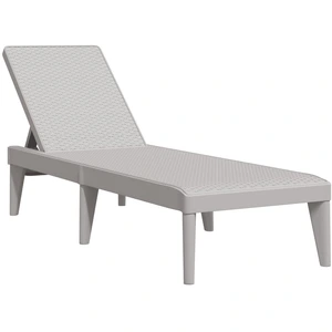 vidaXL Sonnenliege Grau 186x60x29 cm PP günstig