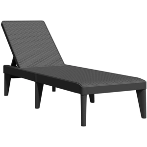 vidaXL Sonnenliege Anthrazit 186x60x29 cm PP günstig
