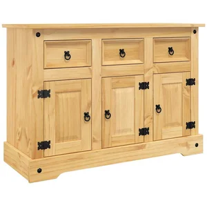 vidaXL Sideboard Sideboard "Corona" Braun 112x44x78 cm Massivholz Mexi... günstig