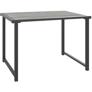 vidaXL Gartentisch Anthrazit 55x40x37 cm Stahl günstig