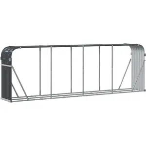 vidaXL Kaminholzunterstand Anthrazit 300x45x100 cm Verzinkter Stahl günstig