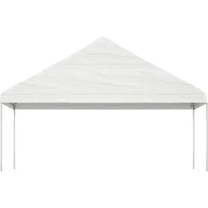 vidaXL Pavillon mit Dach Weiß 5,88x2,23x3,75 m Polyethylen günstig