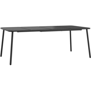 vidaXL Gartentisch Anthrazit 200x100x71 cm Stahl günstig