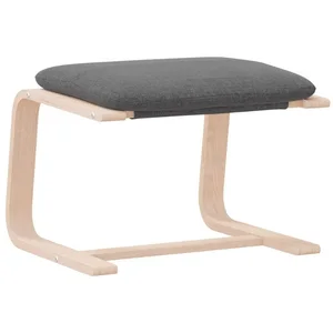 vidaXL Polsterhocker Fußhocker Dunkelgrau 51x41x40 cm Stoff (1 St) günstig