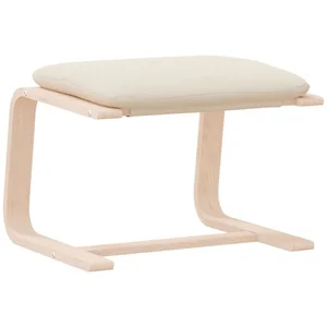 vidaXL Polsterhocker Fußhocker Creme 51x41x40 cm Stoff (1 St) günstig