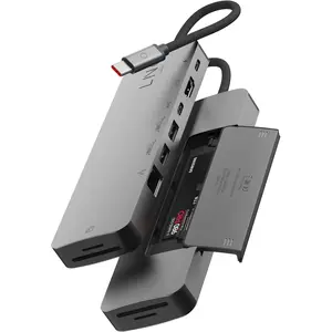 LINQ Pro Studio USB-C 10Gbps Multiport Hub with PD, 4K HDMI, NVMe M2 S...