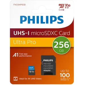 Philips Micro Sdxc 256gb Class 10 Uhs-i U3 Speicherkarte Mit Adapter
