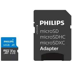Philips Micro Sdxc 64gb Class 10 Uhs-i U3 Speicherkarte Mit Adapter