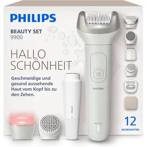 Philips Beauty Set 9900 BRE749/00 Beauty-Set, Grau, 32 Pinzette, Depil...