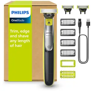 Philips OneBlade 360 QP2834/31 Face + Body, Folienschaber, Anthrazit, Limette, Contour-following technology; Dual protection system; 360 Blade, Replace every 4 months**; QP210, QP220, QP230; QP610, QP620, QP410, QP420, 0,33 Jahr(e), Akku günstig