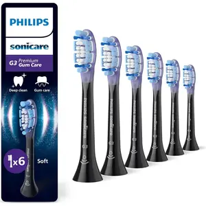 Philips Premium Gum Care HX9056/88 Bürstenköpfe (6er-Pack), 6 Stück(e), Schwarz, 3 Monat( e), Weich, 62000 Bewegungen pro Minute, Philips günstig