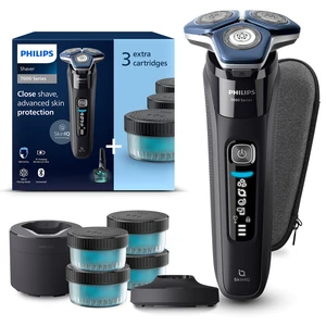 Philips Serie 7000 Elektrorasierer 360-Grad flexible Scherköpfe mit Sk...