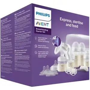 Philips Avent 6-tlg. Starter-Set, Handmilchpumpe SCD430/50, ab Geburt günstig