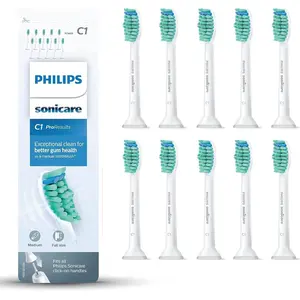 Philips C1 ProResults HX6010/32 Standard-Bürstenköpfe für Schallzahnbürste, 10 Stück(e), Weiß, 3 Monat( e), Medium, Philips, Sonicare C1 ProResults günstig