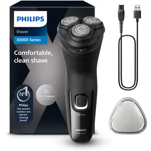 Philips Shaver 3000X Series X3001/00 Elektrischer Nass- und Trockenras...