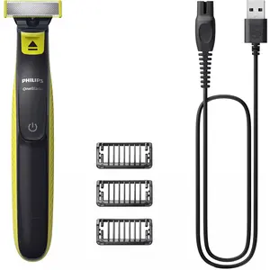 Philips Norelco OneBlade QP2724/10, Folienschaber, Grau, Limette, Batt...