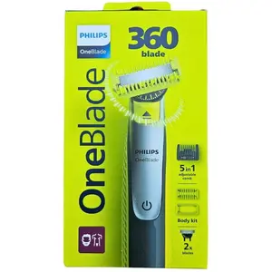 Philips OneBlade 360 QP2834/23 Face + Body, Folienschaber, Anthrazit, Limette, Contour-following technology; Dual protection system; 360 Blade, Replace every 4 months**; QP210, QP220, QP230; QP610, QP620, QP410, QP420, 0,33 Jahr(e), Batterie günstig
