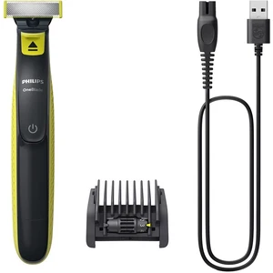 Philips Norelco OneBlade OneBlade QP2724/20 Face, Folienschaber, Grau, Limette, Contour-following technology, Dual protection system, Original Blade, QP210, QP220, QP230, QP610, QP620, QP410, QP420, Akku, Integrierte Batterie