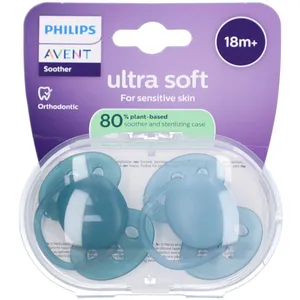 Philips Avent Schnuller +18 Monate Soft blau/grün 2 ct günstig