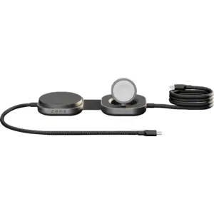 Zens Pro 3 Kabelloses Ladegerät 20 Watt mit USB-C-Kabel Schwarz