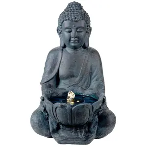 Lumineo Buddha Außenbrunnen 45 Cm günstig