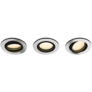 Philips Hue Milliskin Einbaustrahler White Ambiance - rund - Aluminium - 3er-Pack