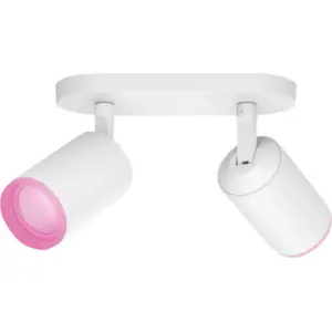 Philips Hue Fugato Aufbauspot White & Color - Weiß - 2 Spots